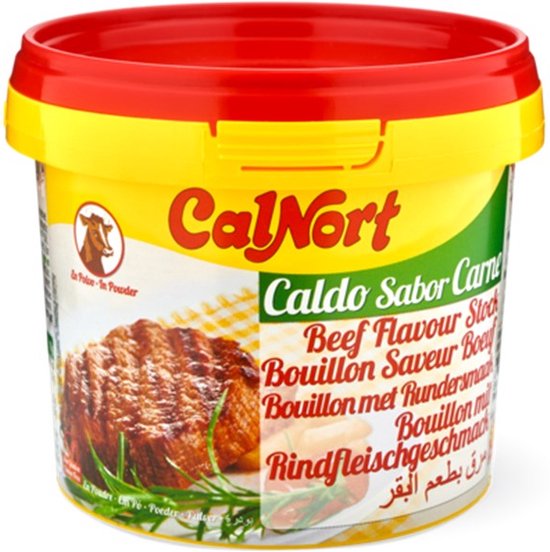CalNort® | 3 x 250 gram RUND bouillon poeder | bouillon met rundersmaak | Beef flavour Stock | glutenvrij | halal | multipack