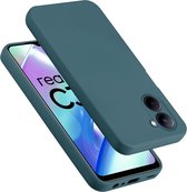 Cadorabo Hoesje geschikt voor Realme C33 in LIQUID GROEN - Beschermhoes gemaakt van flexibel TPU silicone Case Cover