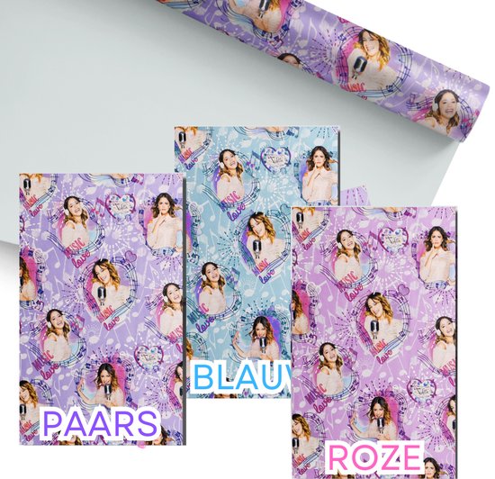 Foto: Assorti disney violetta cadeaupapier inpakpapier geschenkpapier 70 cm x 200 cm 3 kleuren