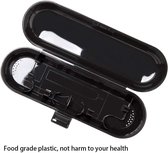Plastic elektrische tandenborstel reiskoffer zwart