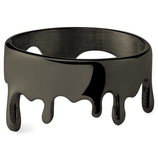 Fahrenheit | Gunmetal Black Stainless Steel Melting Ring
