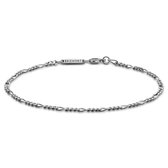 Argentia | 925s | 2 mm Gerhodineerde Sterling Zilveren Armband met Figaro Schakels