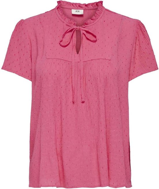 Jacqueline de Yong Blouse Jdylima Life S/s Top Wvn Noos 15207809 Hot Pink Dames Maat - W40