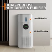Purificateur d'air et humidificateur 2 en 1 BMetics - Wit - Filtre Hepa - poils d'animaux - Odeur de fumeur