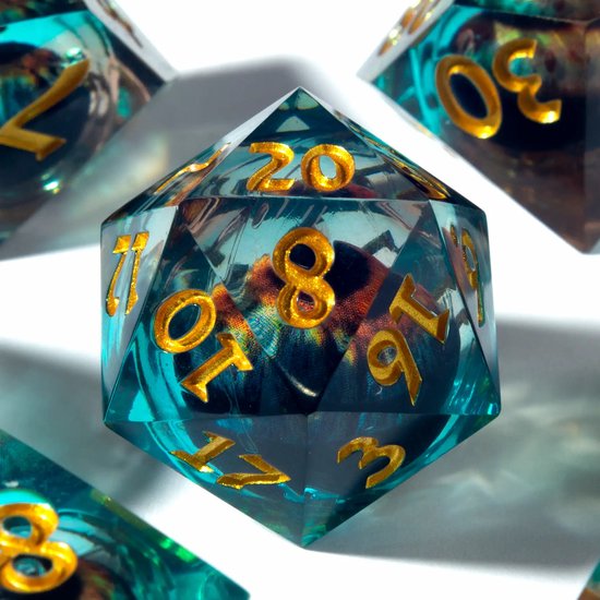 Foto: Tavern dice hag s eye beholder eye dice liquid core dobbelstenen dnd dice set dungeons dragons dobbelstenen dnd dobbelstenen