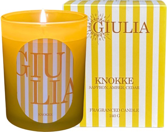Giulia Collections geurkaars (240 g) - Knokke limited edition - Amber & Kruidig