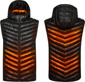 GLØDE Høgge Elektrische Verwarmde Kleding Jas Bodywarmer Vest Heren Zwart Maat XXL Incl. Powerbank