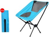 KBK® Campingstoel - Opvouwbare Stoel - Visstoel - Inklapbare stoel - Strand stoel - Blauw