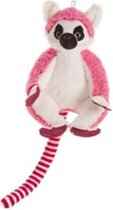 Ringstaartmaki Roze Dierentuin Pluche Knuffel 30 cm {Speelgoed Dieren Knuffeldier Knuffelbeest voor kinderen jongens meisjes | Monkey Animal Plush Toy | Aap Dierentuin Jungle Afrika}