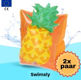 Swimsly® Zwembandjes - Zwembandjes - Zwemveiligheid - Zwemvest - Ananas - 0-15 kg - 2 paar