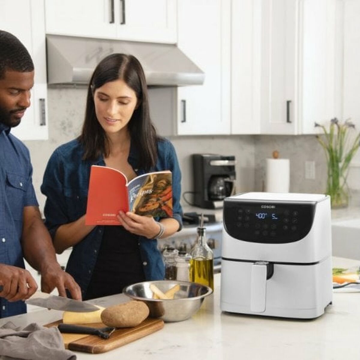 Cosori-CP158 AFRXW-Heteluchtfriteuse-5.5Liter-Wit