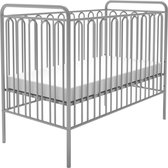 Polini Vintage Ledikant - 120x60 - Metaal - Zilver