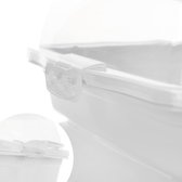 taartdoos - transportdoos voor taarten en etenswaren - bewaardoos met deksel en handvat - dienblad wit (01 stuks - ontwerp 2 wit)