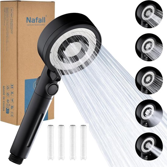 LED Douchekop Met Temperatuur Display - 3 Kleuren, 3 Modi, Waterbesparend