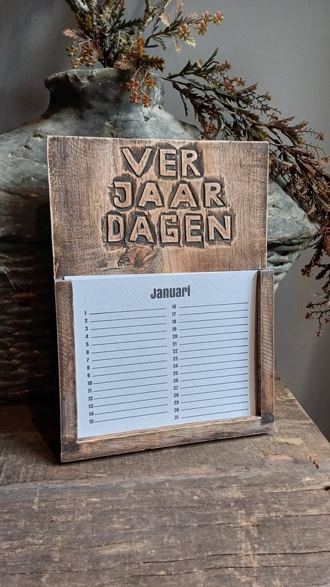 landelijke verjaardagskalender hout