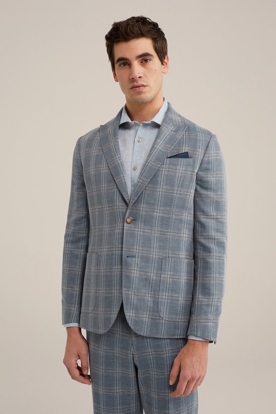 Van Gils Heren slim fit blazer met dessin