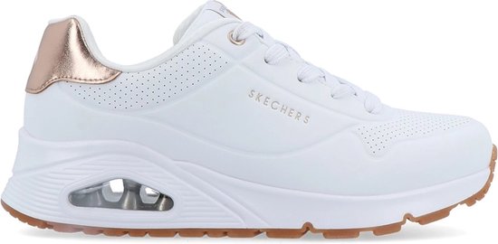Skechers Uno Gen1 - Shimmer Away Meisjes Sneakers - wit - Maat 37