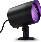 Calex Smart Outdoor LED XL Grondspot - Slimme Tuinverlichting Waterdicht - Prikspot - RGB en Warm Wit Licht - Tuinspot 9W - Zwart
