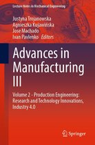 Lecture Notes in Mechanical Engineering - Advances in Manufacturing III