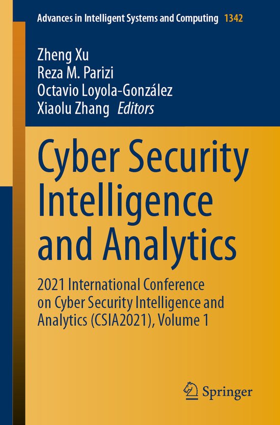 Cyber Security Intelligence and Analytics - cover