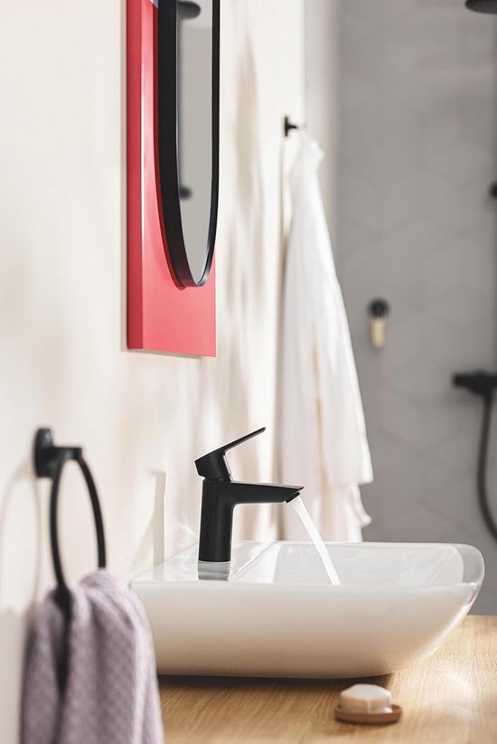 Grohe QuickFix Start - Set d'accessoires de toilette 3 en 1, noir mat Grohe QuickFix Start - Set d'accessoires de toilette 3 en 1, noir mat