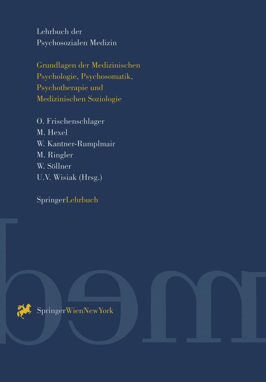 Lehrbuch der Psychosozialen Medizin - cover