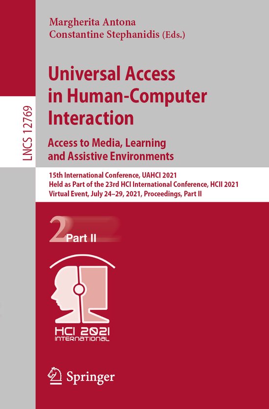 Lecture Notes in Computer Science12769- Universal Access in  ... - cover
