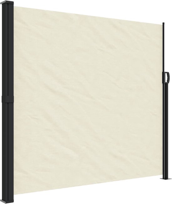 vidaXL Windscherm uittrekbaar 200x1000 cm wit, windscherm, balkon scherm, balkondoek, balkonscherm, windscherm balkon, scherm balkon
