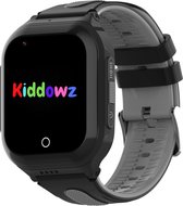 Kiddowz 4G Smartwatch enfants avec GPS Tracker - Montre pour enfants - 5 à 12 ans - avec fonction d'appel, appel vidéo, podomètre et plus - Zwart