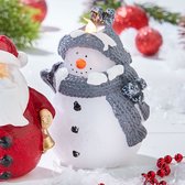 Figurine de cire avec LED » Bonhomme de neige «