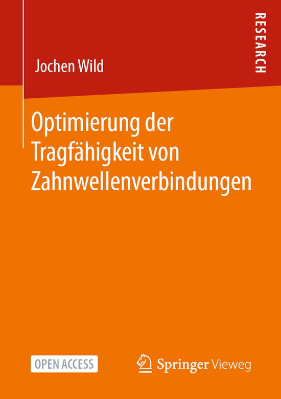 Optimierung der Tragfähigkeit von Zahnwellenverbindungen - cover