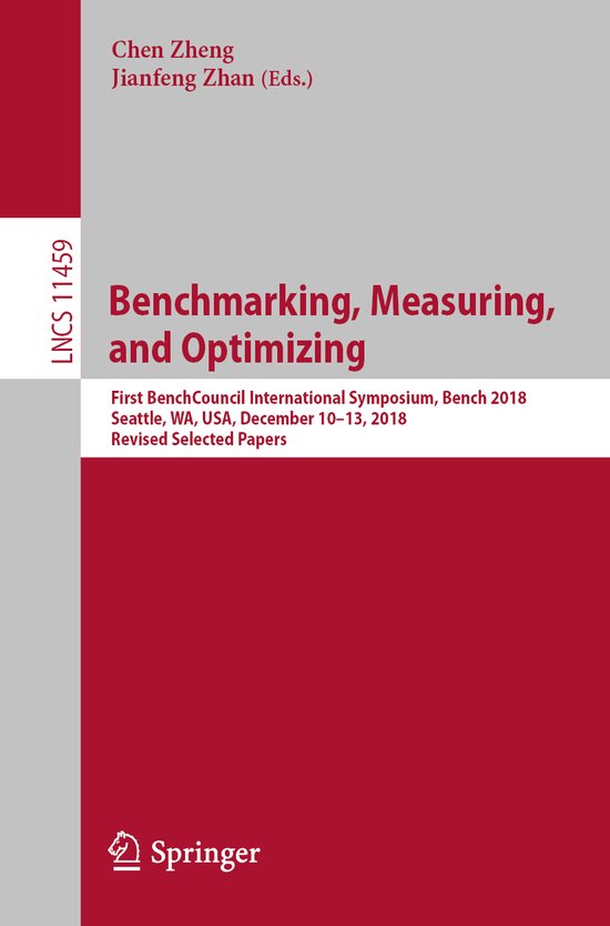 Lecture Notes in Computer Science11459- Benchmarking, Measur ... - cover