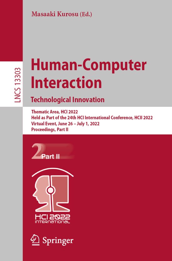Lecture Notes in Computer Science13303- Human-Computer Inter ... - cover