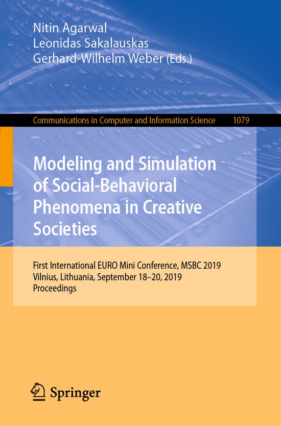 Communications in Computer and Information Science1079- Mode ... - cover