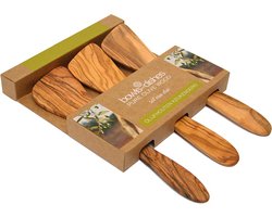 Bowls and Dishes Pure Olive Wood olijfhouten spatelset 3delig 25cm gebogen | cadeautip!