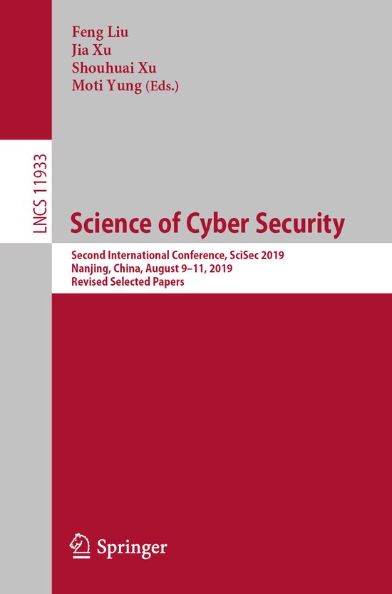 Science of Cyber Security - cover