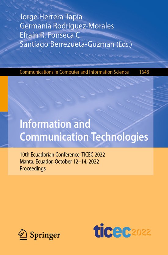 Communications in Computer and Information Science1648- Info ... - cover