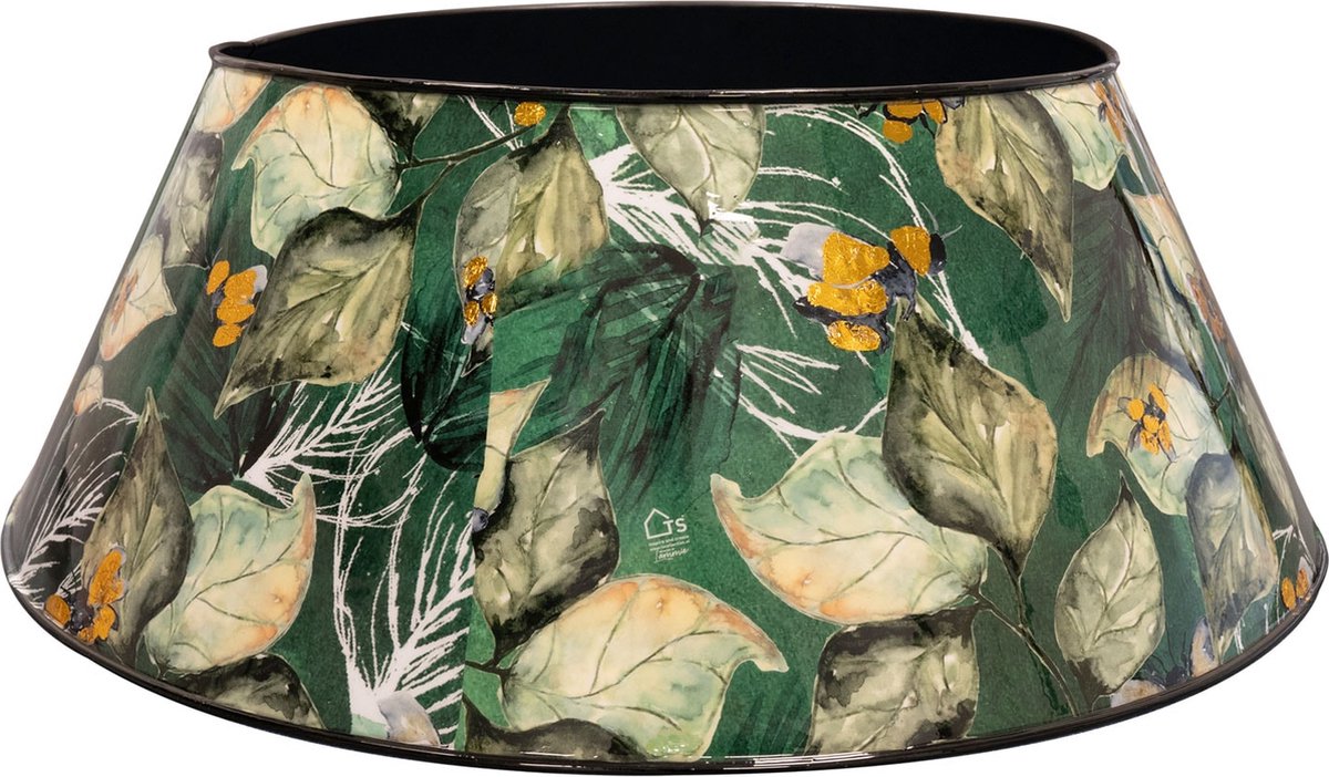 TS Collection - Kerstboomring Bee green - 67x26 - Metaal & Epoxy - Exclusieve woonitems voor binnen - Handgemaakt - Unieke print - Designed by Lammie
