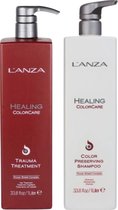 L'Anza - Healing Color Care - Color Preserving Trauma Treatment - 1000 ml & Lanza Healing Colour Care - 1000 ml - Shampoo