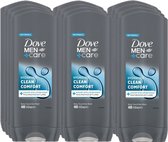 Gel douche Dove Men+Care Clean Comfort - Pack économique 12 x 400 ml