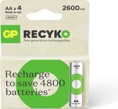 GP ReCyko Rechargeable AA batterijen (2600mAh) - 4 stuks