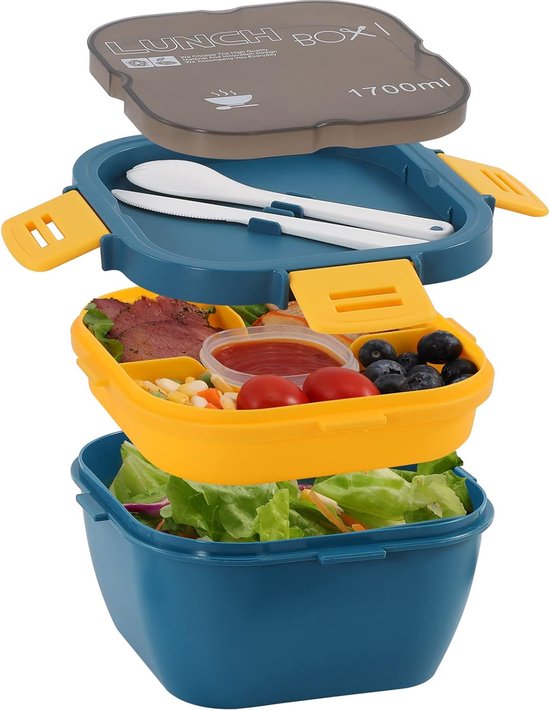 Lekvrije lunchbox 3 in 1 bestel per direct