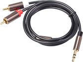 Jack Naar Tulp Kabel - RCA Kabel 1.8 Meter - RCA Kabel Subwoofer - Auto | RCA Kabel Tulp naar 3.5mm | RCA Kabel Auto | RCA Kabel 2x Tulp | Rode Witte Tulp naar Aux | RCA Aux Kabel