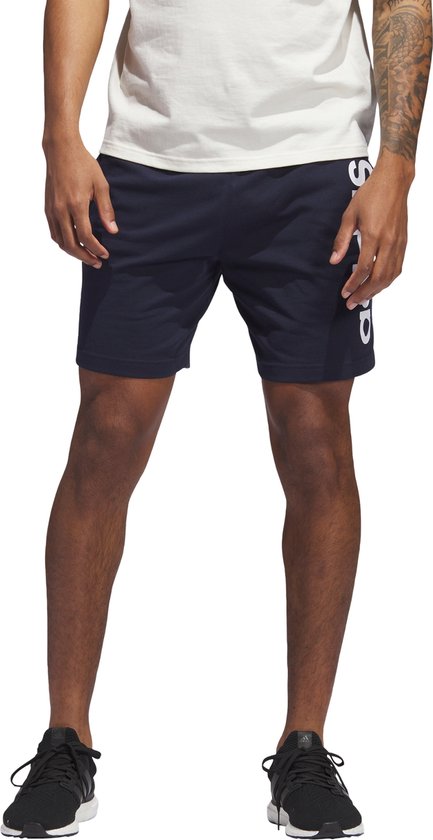 adidas Sportswear AEROREADY Essentials Single Jersey Linear Logo Short - Heren - Blauw- XL