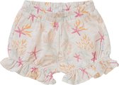 Noppies Girls Short Chesapeake allover print Meisjes Broek - Whisper White - Maat 80