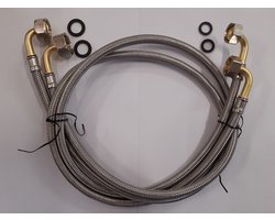 2 x Sanifun aansluitslangen haaks 3/4 x 1/2 1200 mm