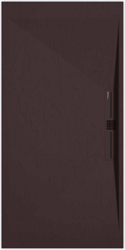 Receveur de douche Sanifun Stone Side Ardoise Chocolat 1100 x 800 P