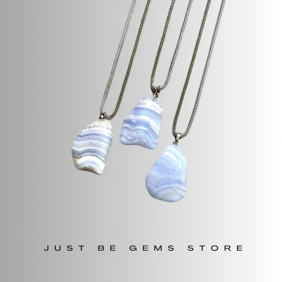 Gemstone ketting Chalcedoon