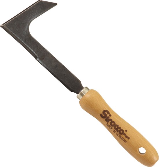 Sirocco, Couteau mixte forgé main, avec manche en bois de hêtre (14 cm)