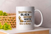 Mok Sterpping into black history month with gods grace & mercy - BlackHistory - Gift - Cadeau - BlackHistoryMonth - African - BHM - ZwarteGeschiedenis - ZwarteGeschiedenisMaand - ZwarteExcellentie
